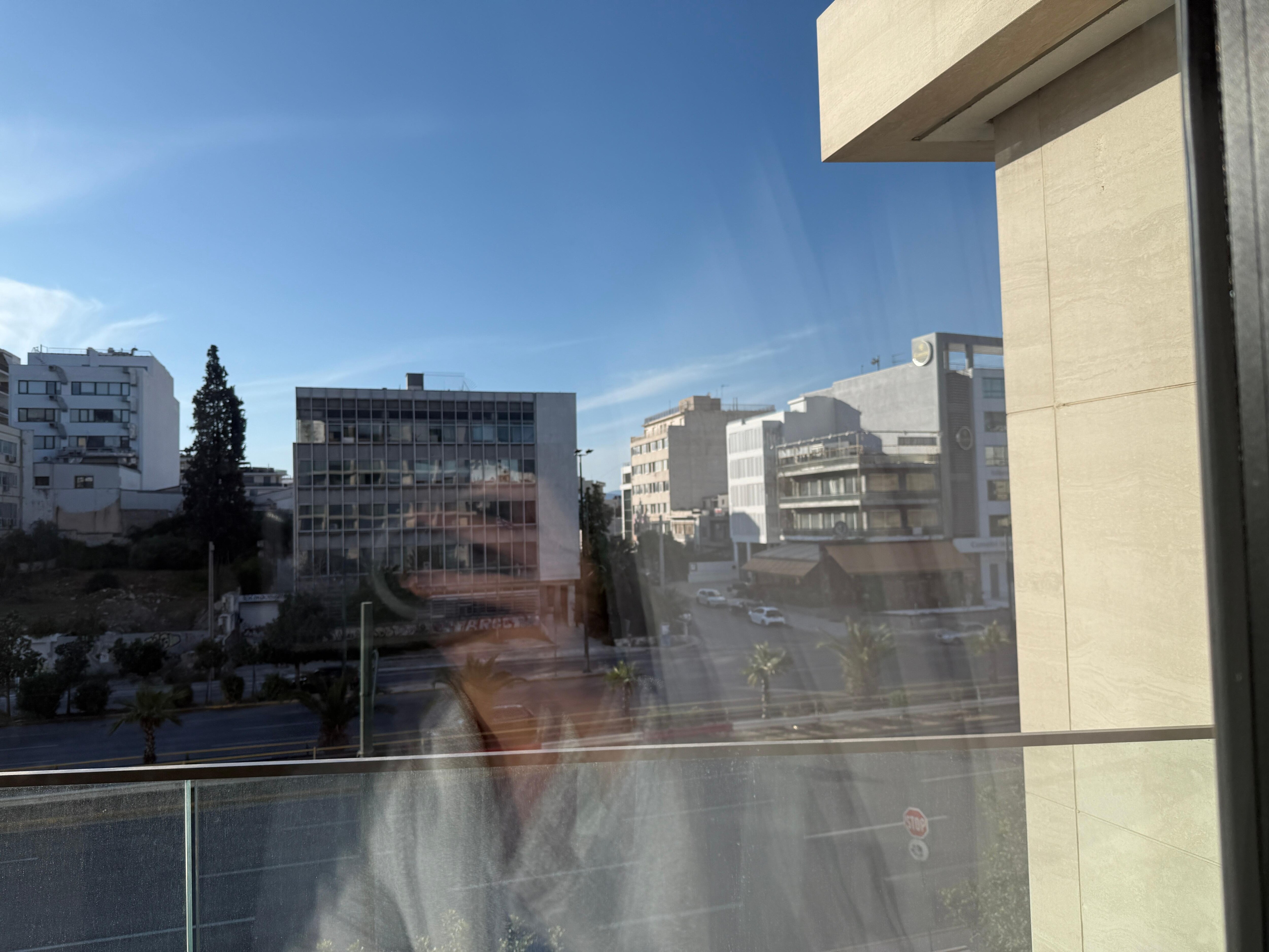 My view… not the acropolis view I requested. 