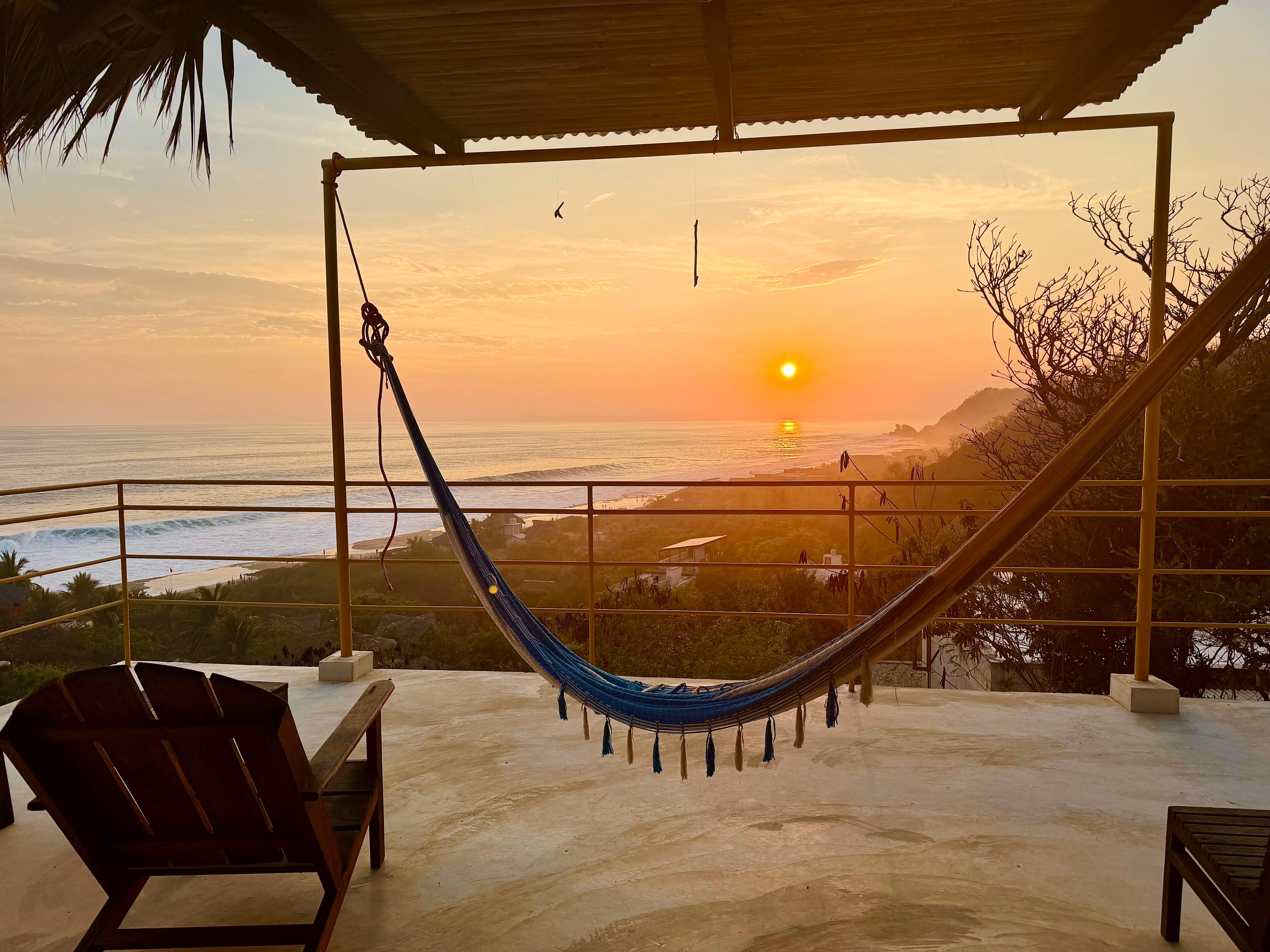 Stunning view from the hotel room balcony  