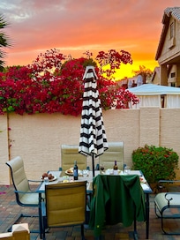 Lovely outdoor dining