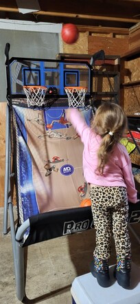 Nice game room in garage, something for all ages!
