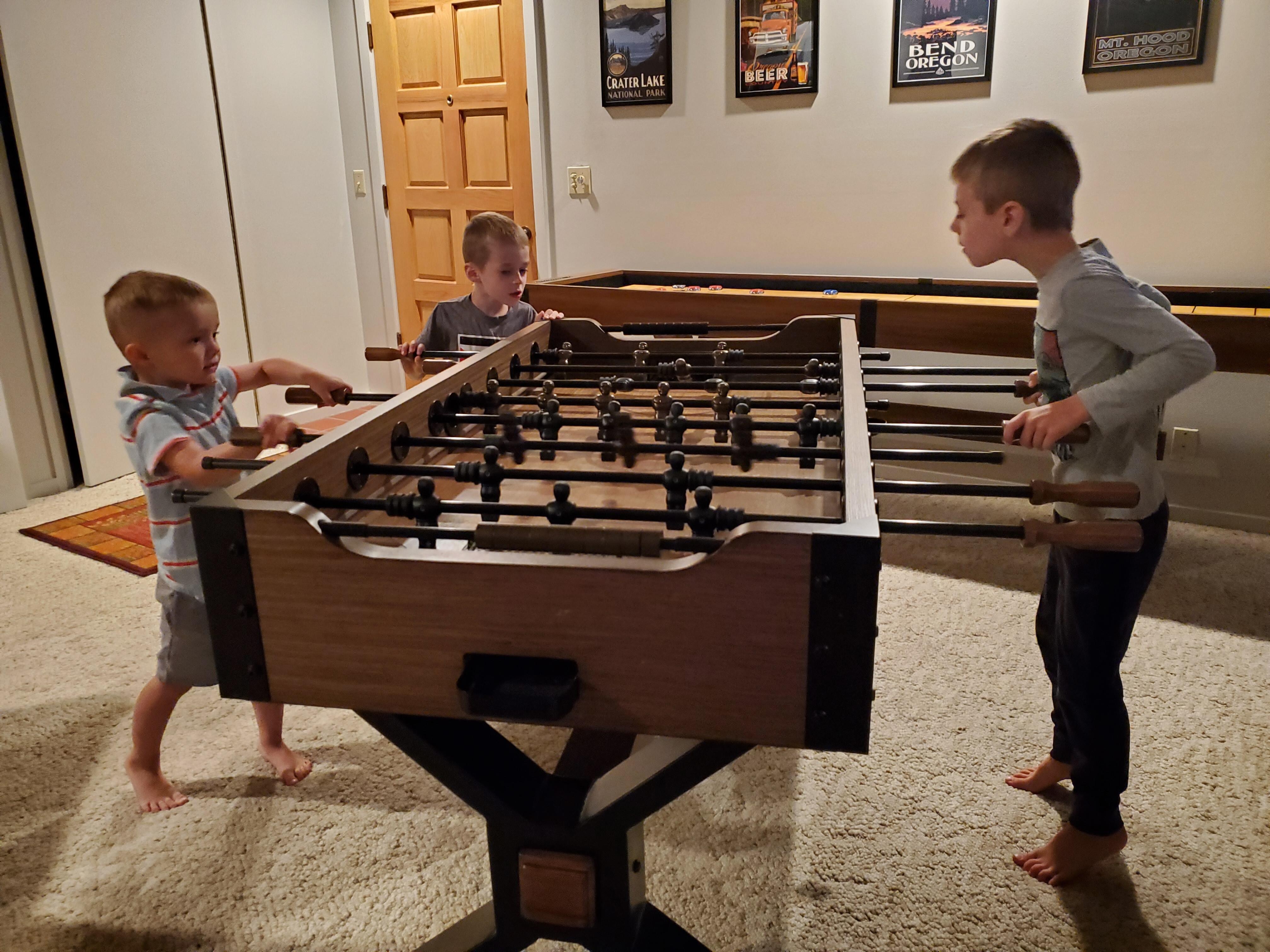 Foosball downstairs