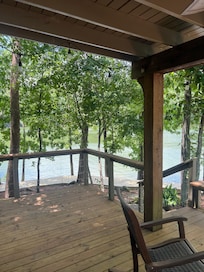 Left side of front porch