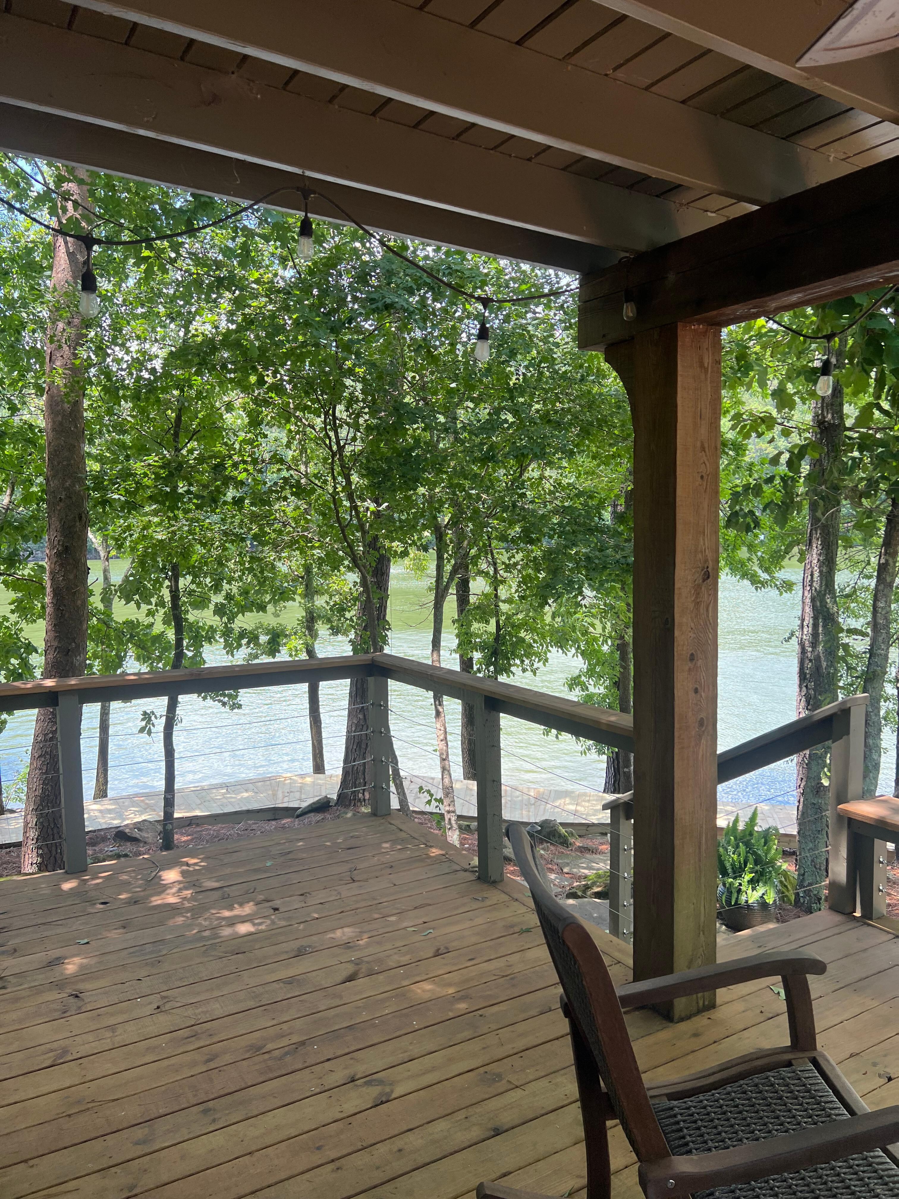 Left side of front porch