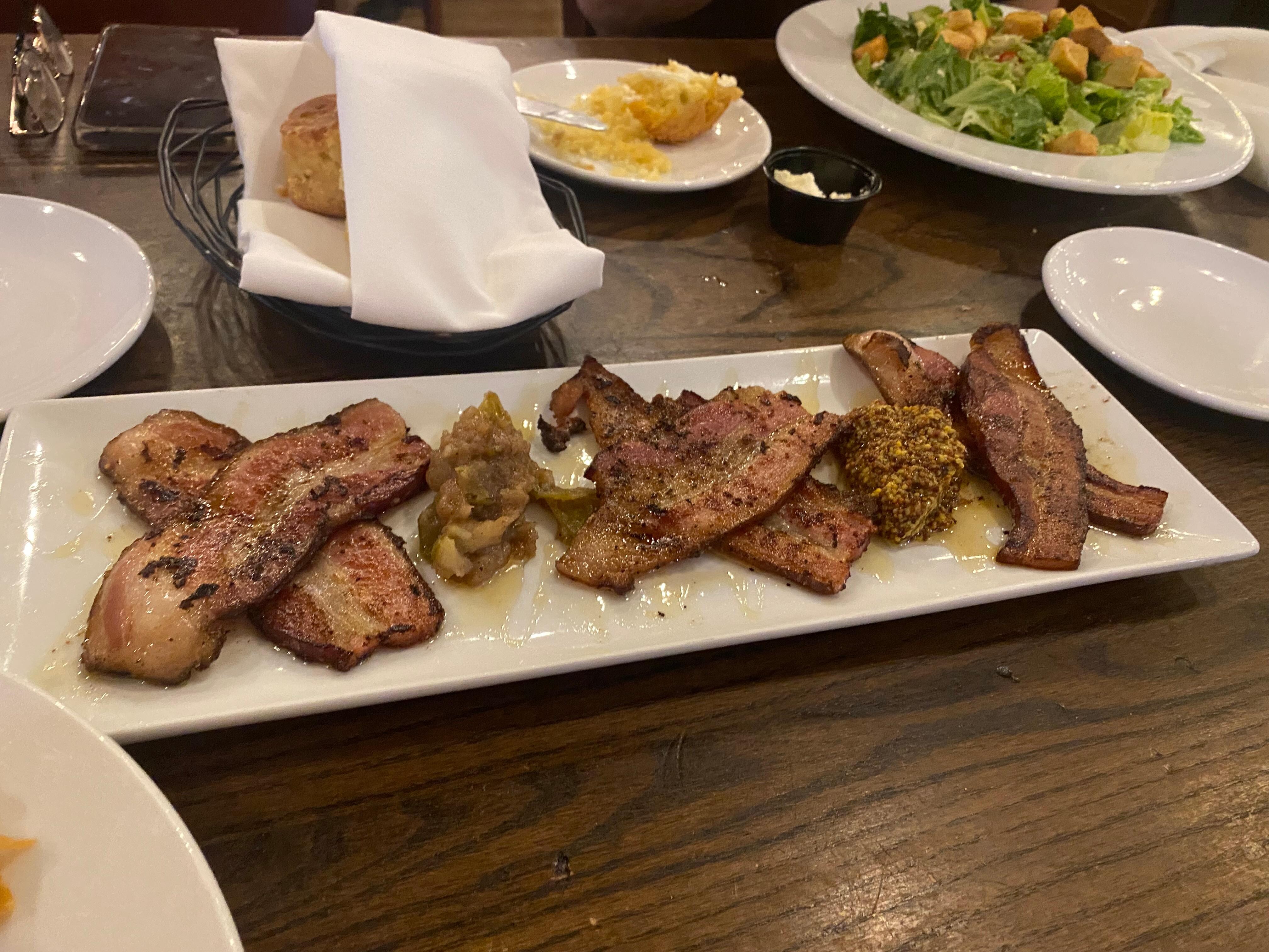 A must try.. the bacon sampler 