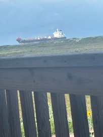 Watching the ships come in!