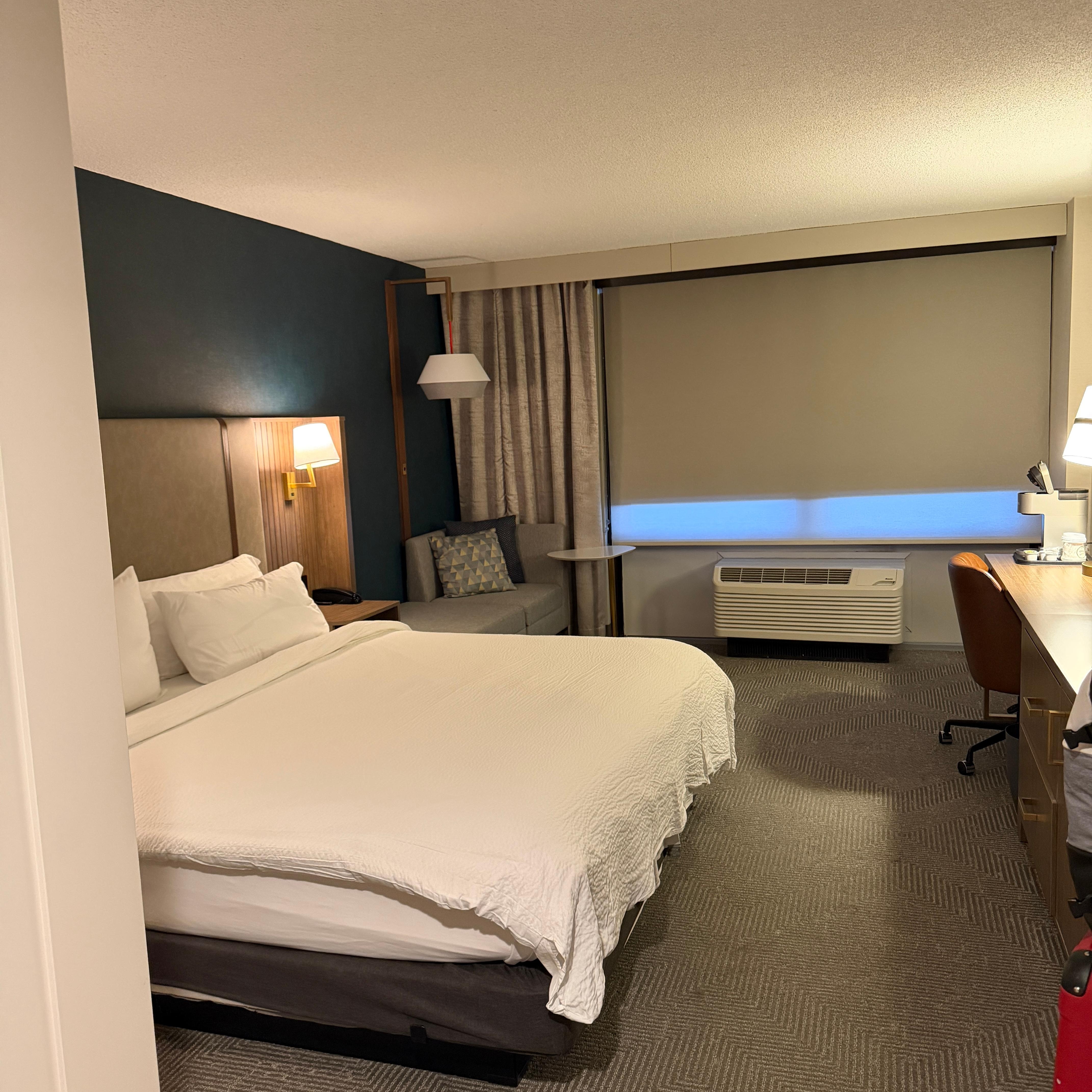 My room with king size bed.