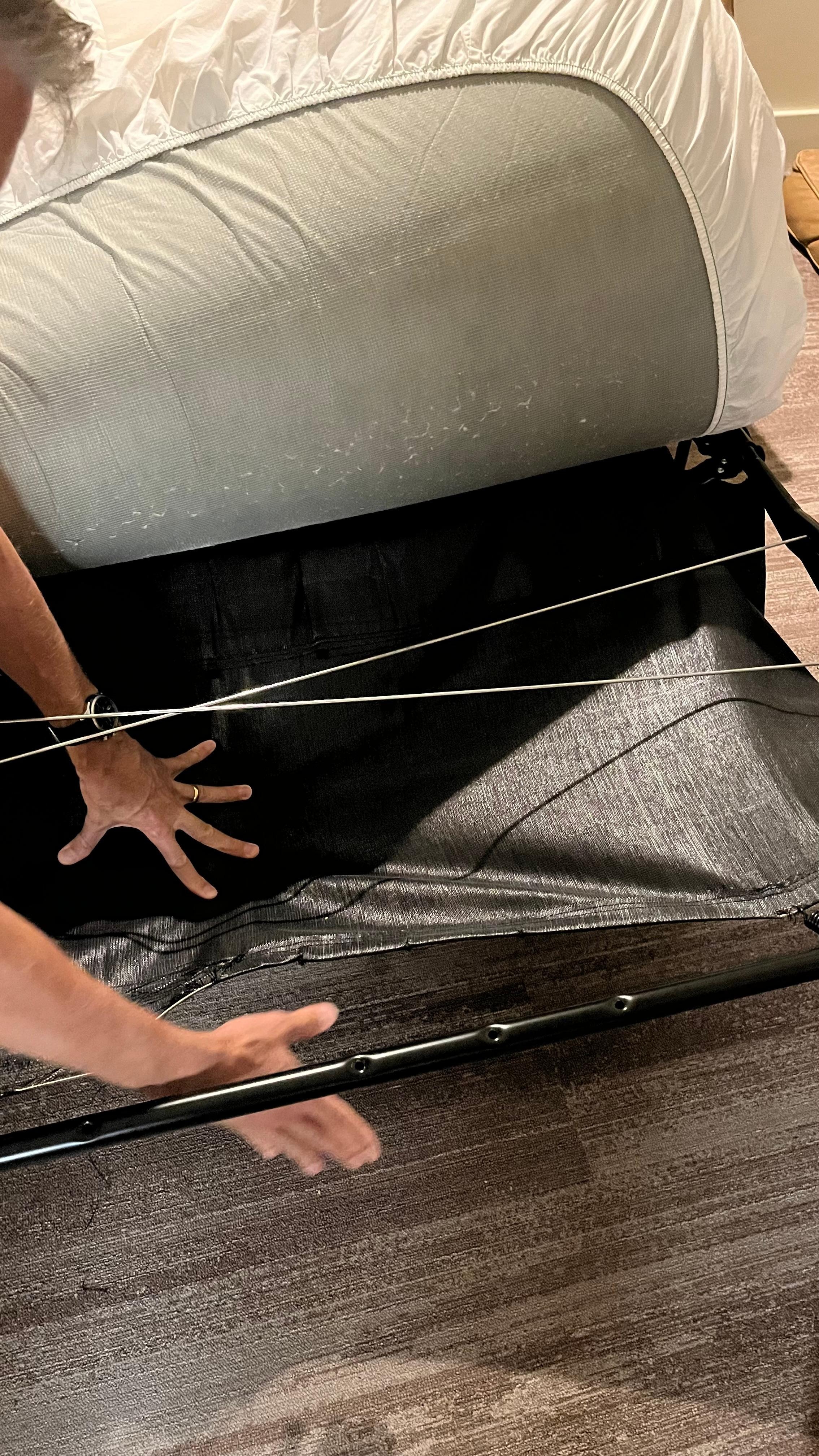 Broken springs in sofa bed