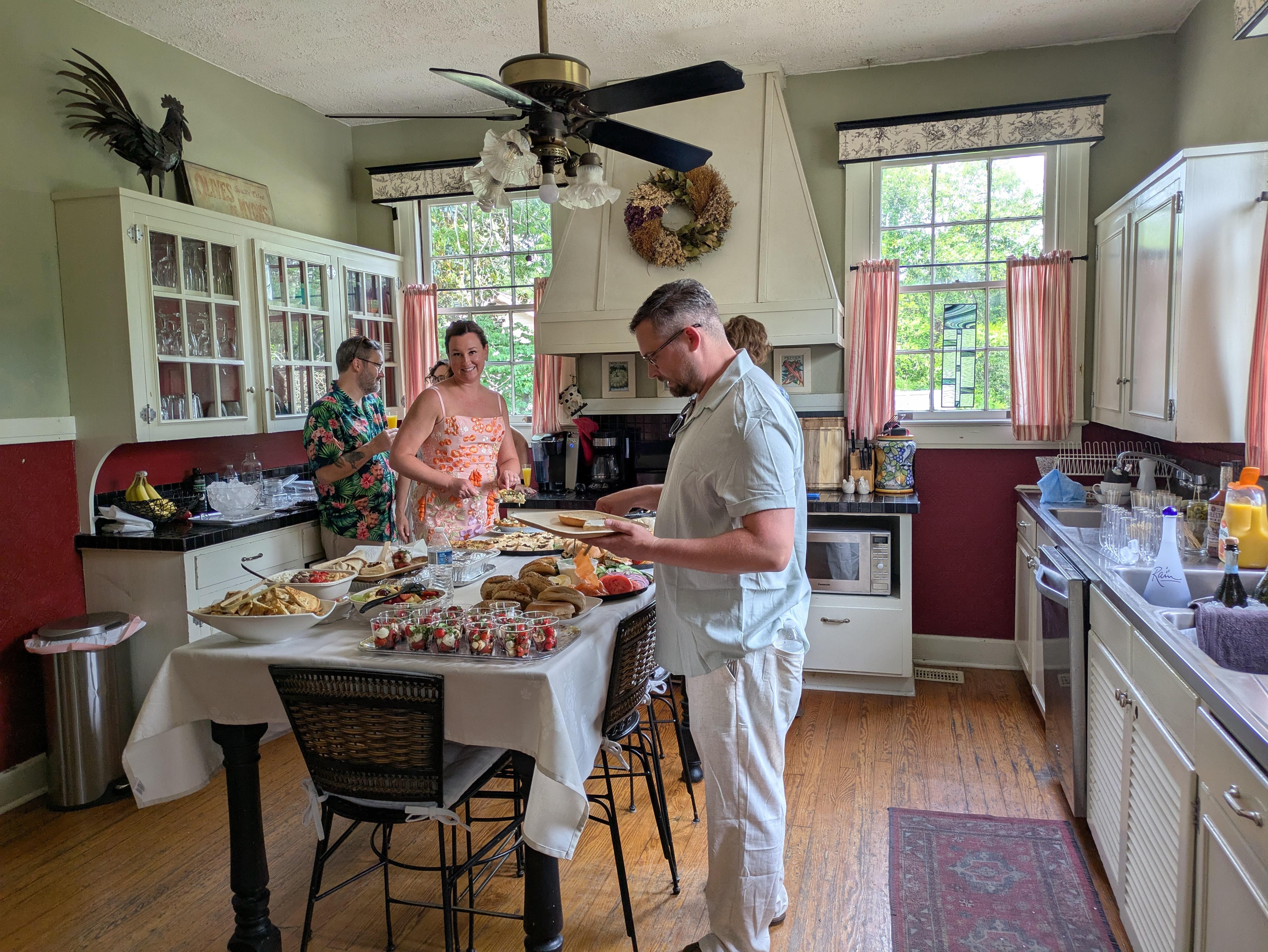 Bride and Groom at Rehearsal Brunch