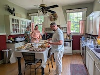 Bride and Groom at Rehearsal Brunch