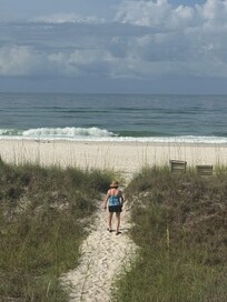 Easy walk to the beach