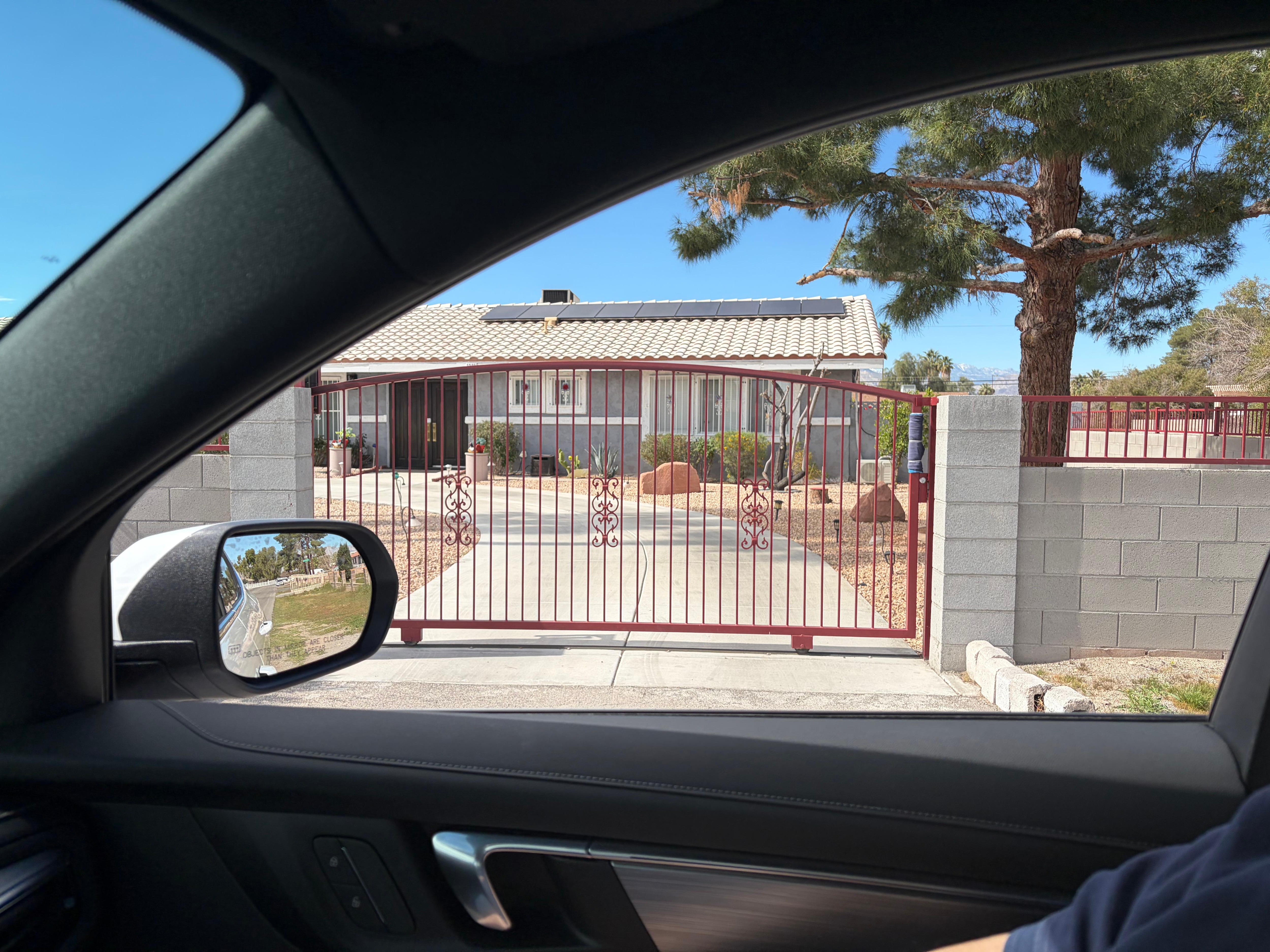 Note bars on windows.  Owner says he put those there for security.