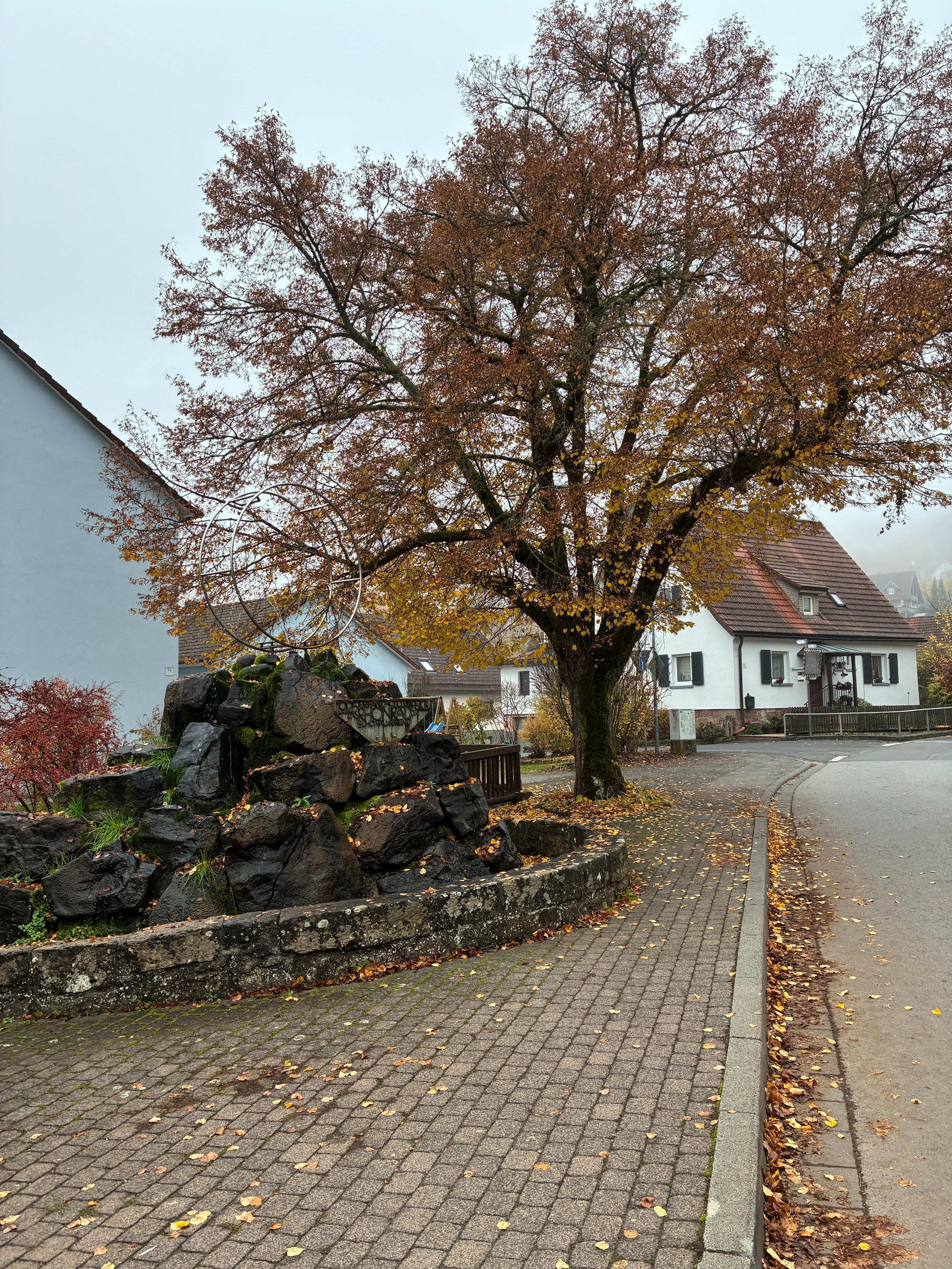 Rhönrad-Denkmal in Schönau