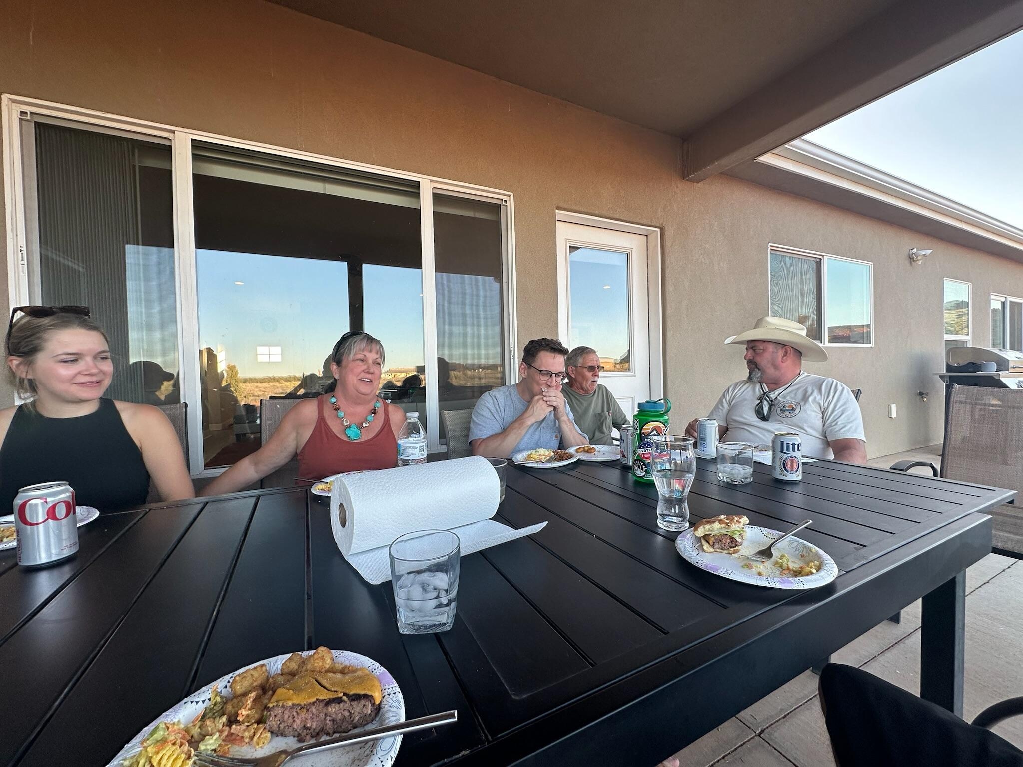 Dinner at the house with friends that just happened to be in Kanab at the same time!