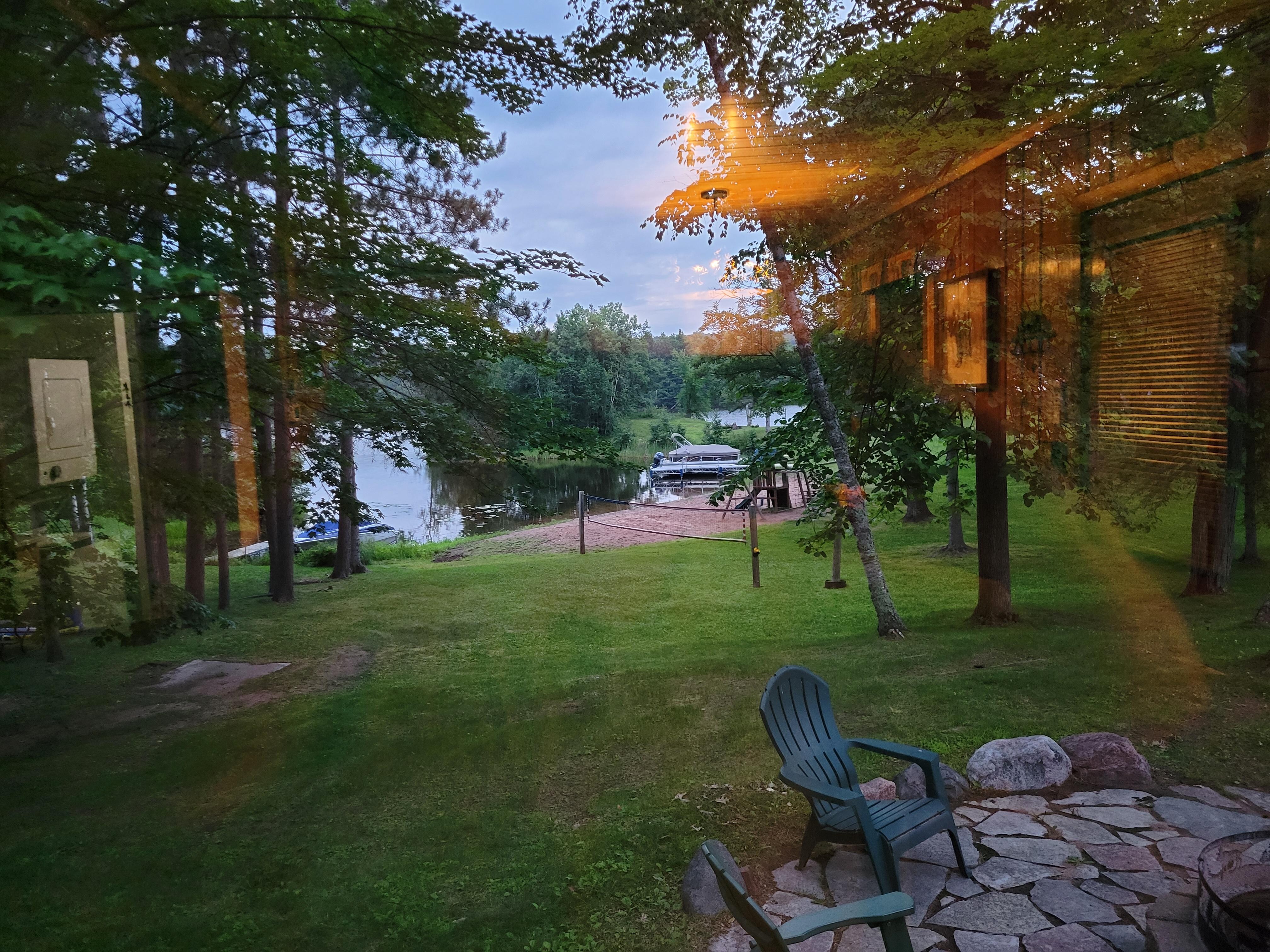Partial sunrise and beach.