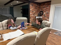 There were lots of kid-friendly game options available. We hadn't been there 10 minutes before the boys were engaged with a game of Connect 4.