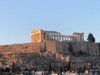 View of Acropolis from roof terrace