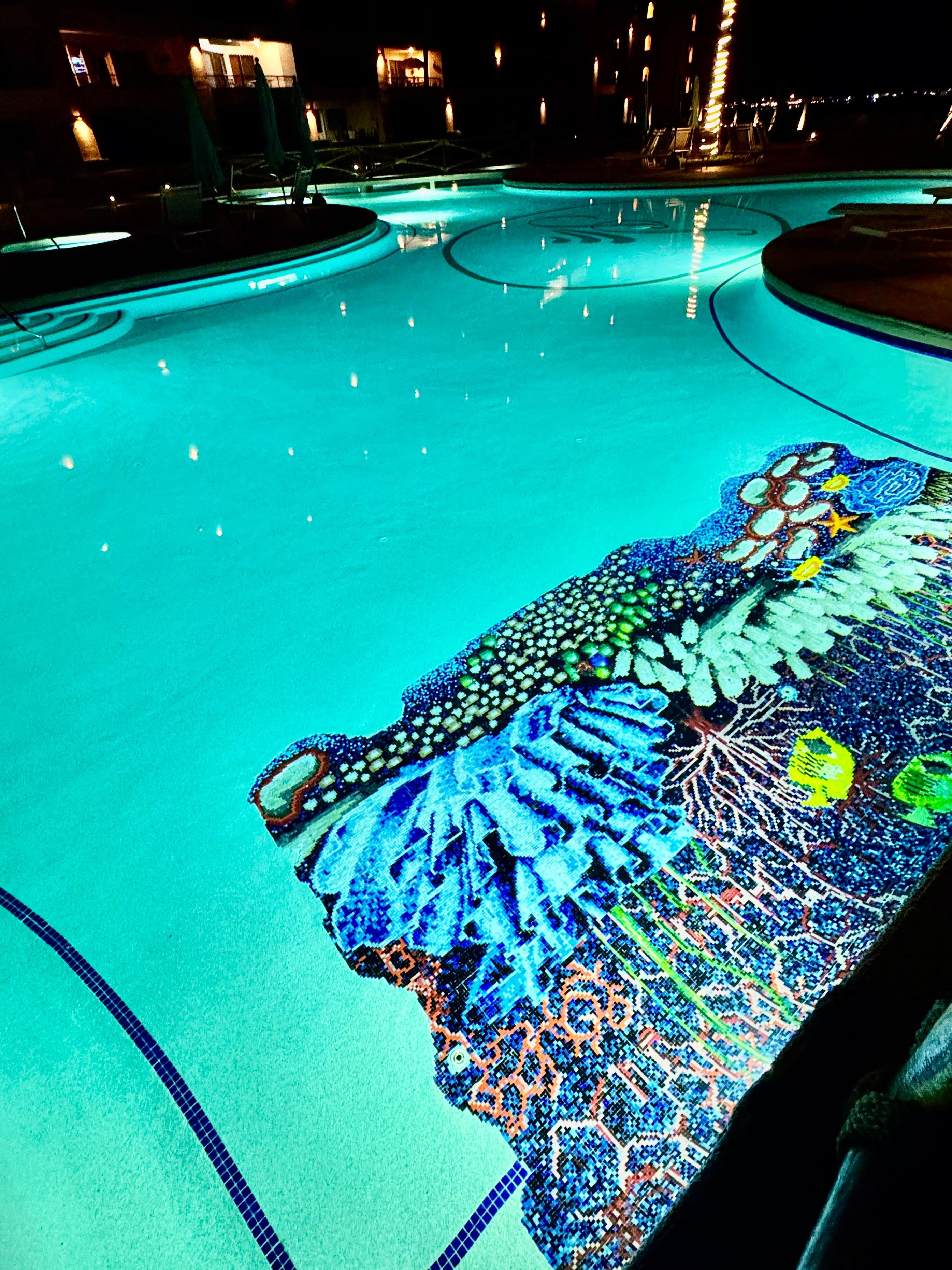 Pool at night