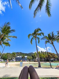 Hotellets lnärområde med agun.