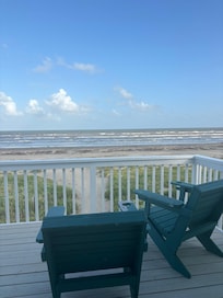 The view from the upper deck, off of the master bedroom.