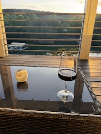 Perfect evening on the main level deck