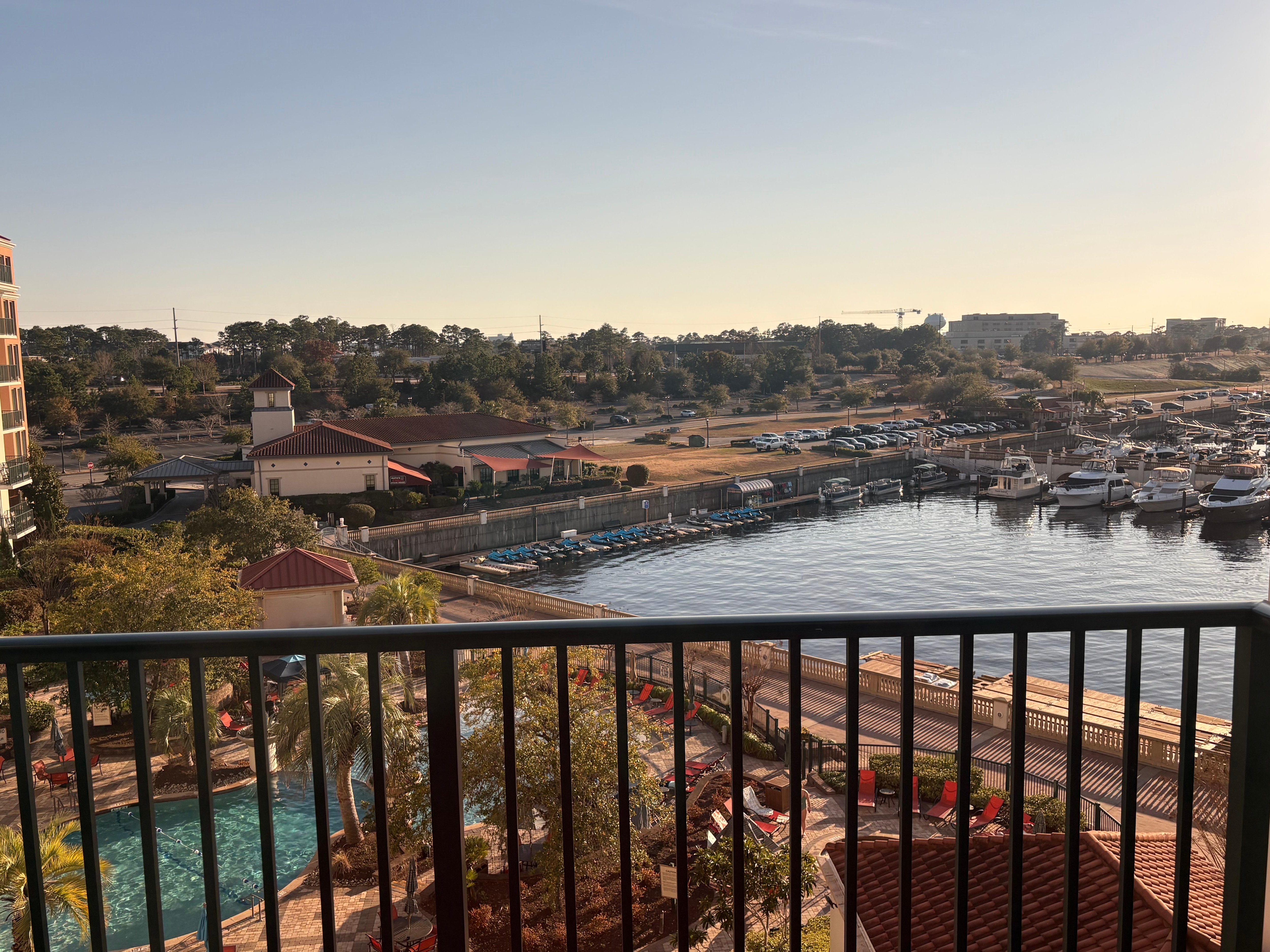 View from our balcony 