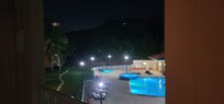 At night