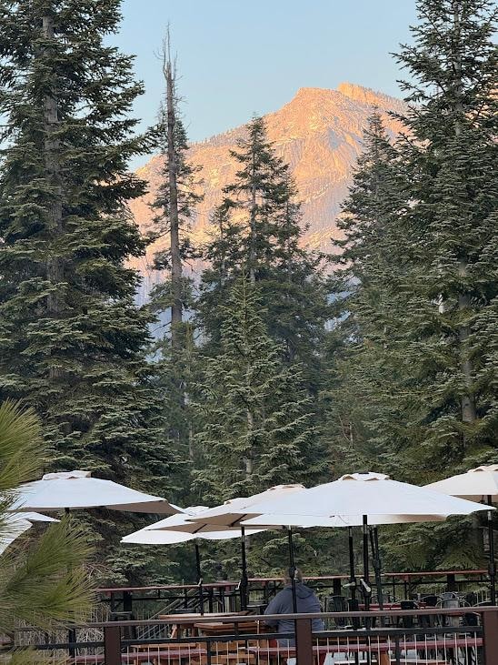 Main lodge outdoor dining area