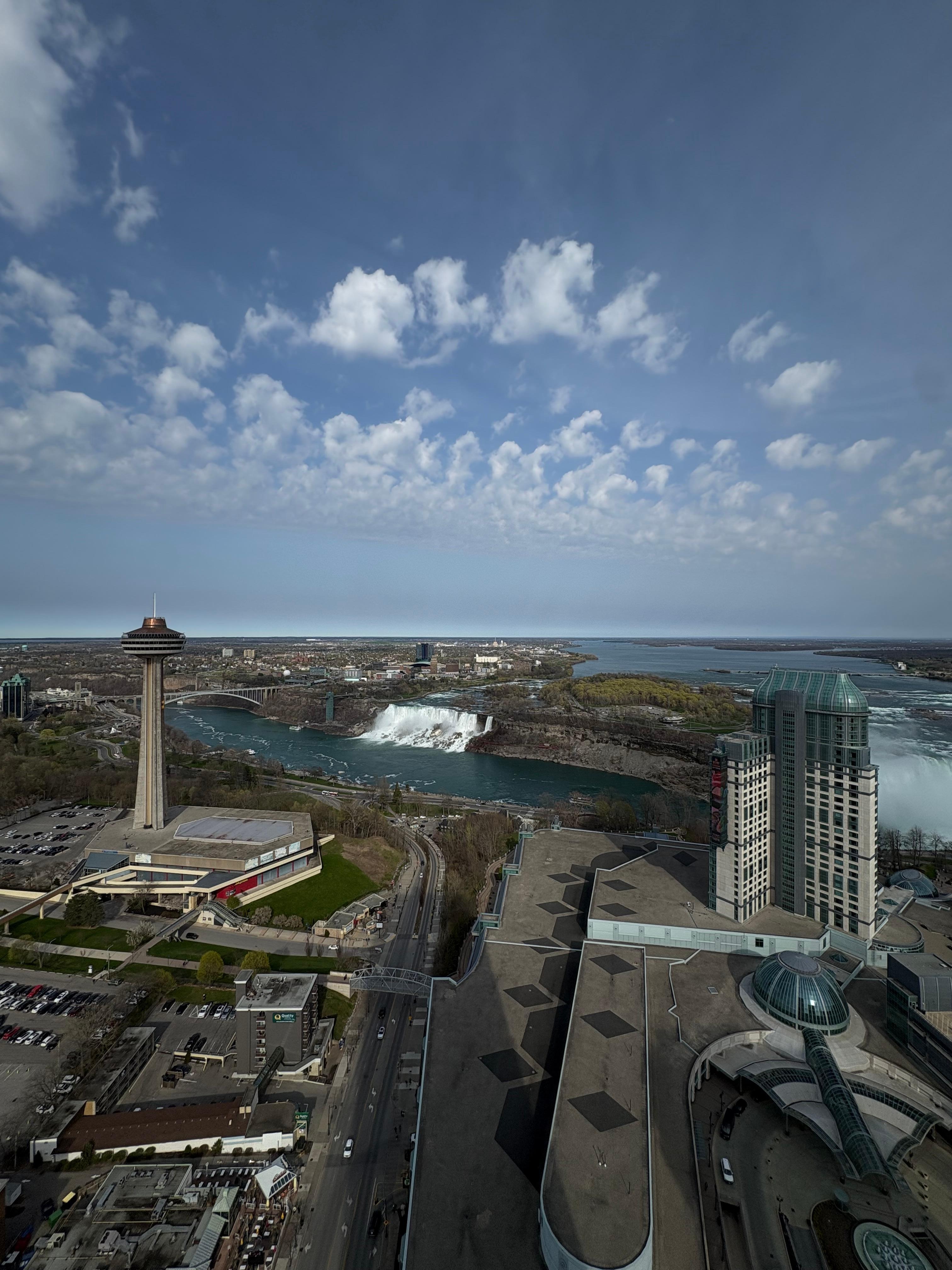 View from the window beside the bed