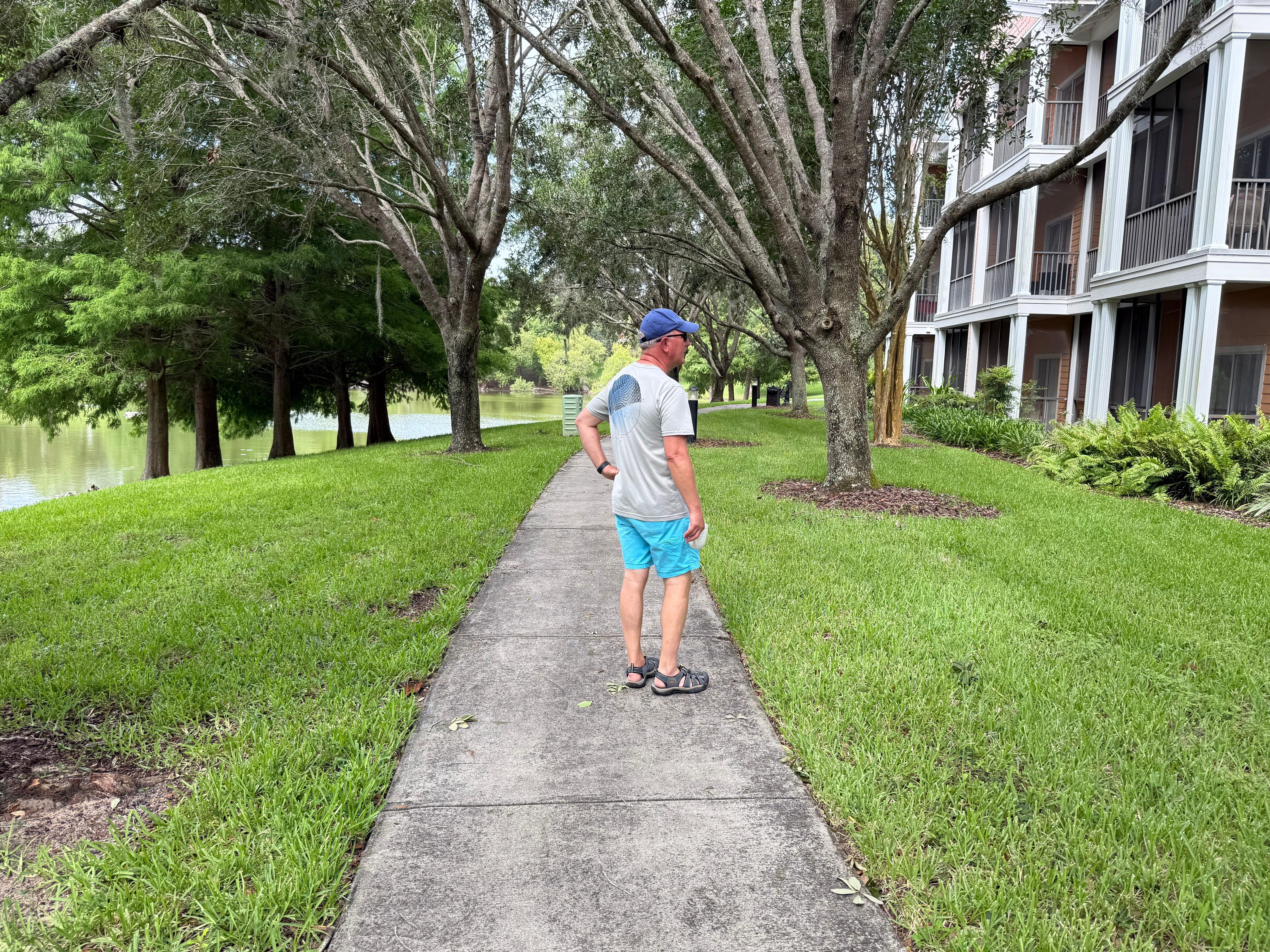 The walking path was very pleasant. 