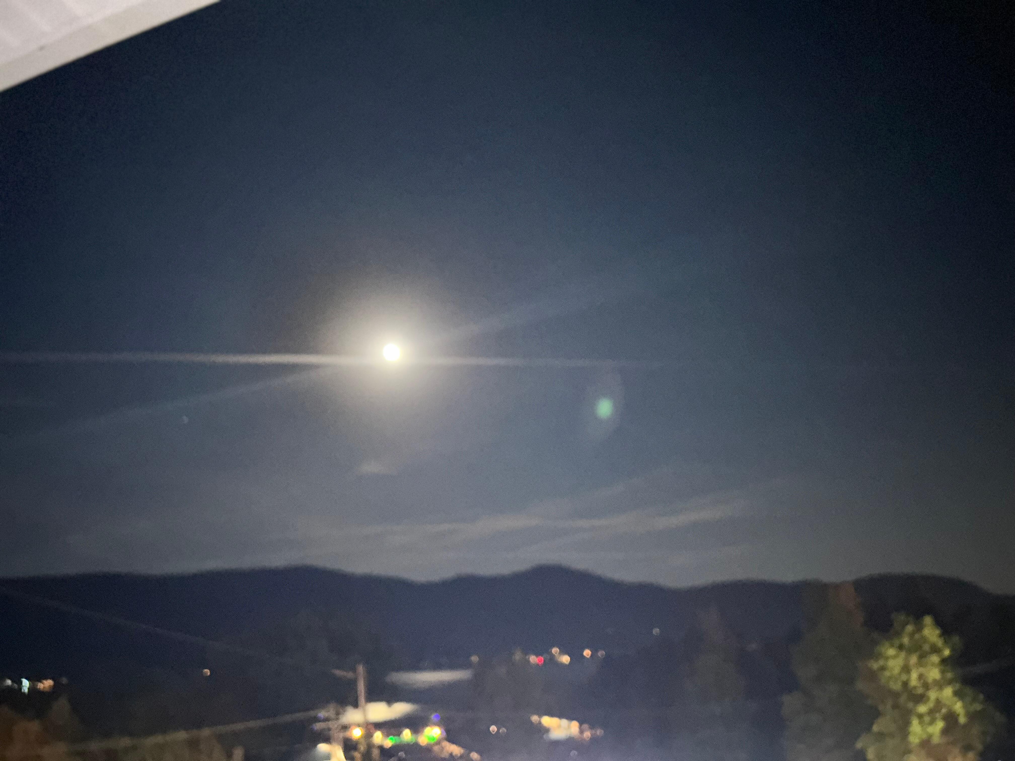 Overlooking Lake George as the Mini Haha cruise goes by. 