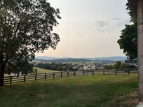 View from kitchen window while making morning coffee
