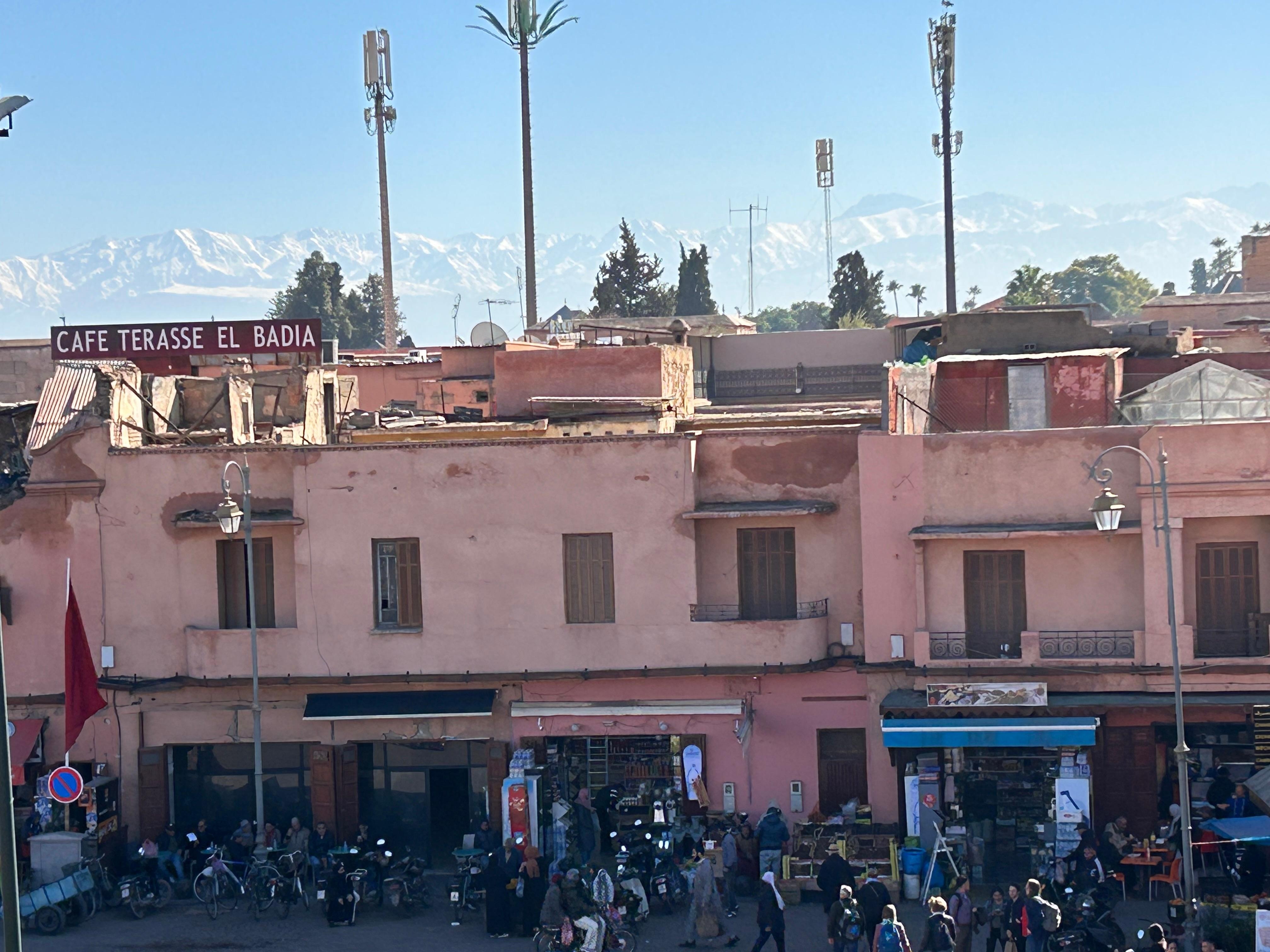 View of places near hotel - great meal here!