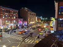 Lower Broadway from rooftop at Luke Bryan's bar.