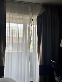 Curtains coming diwn