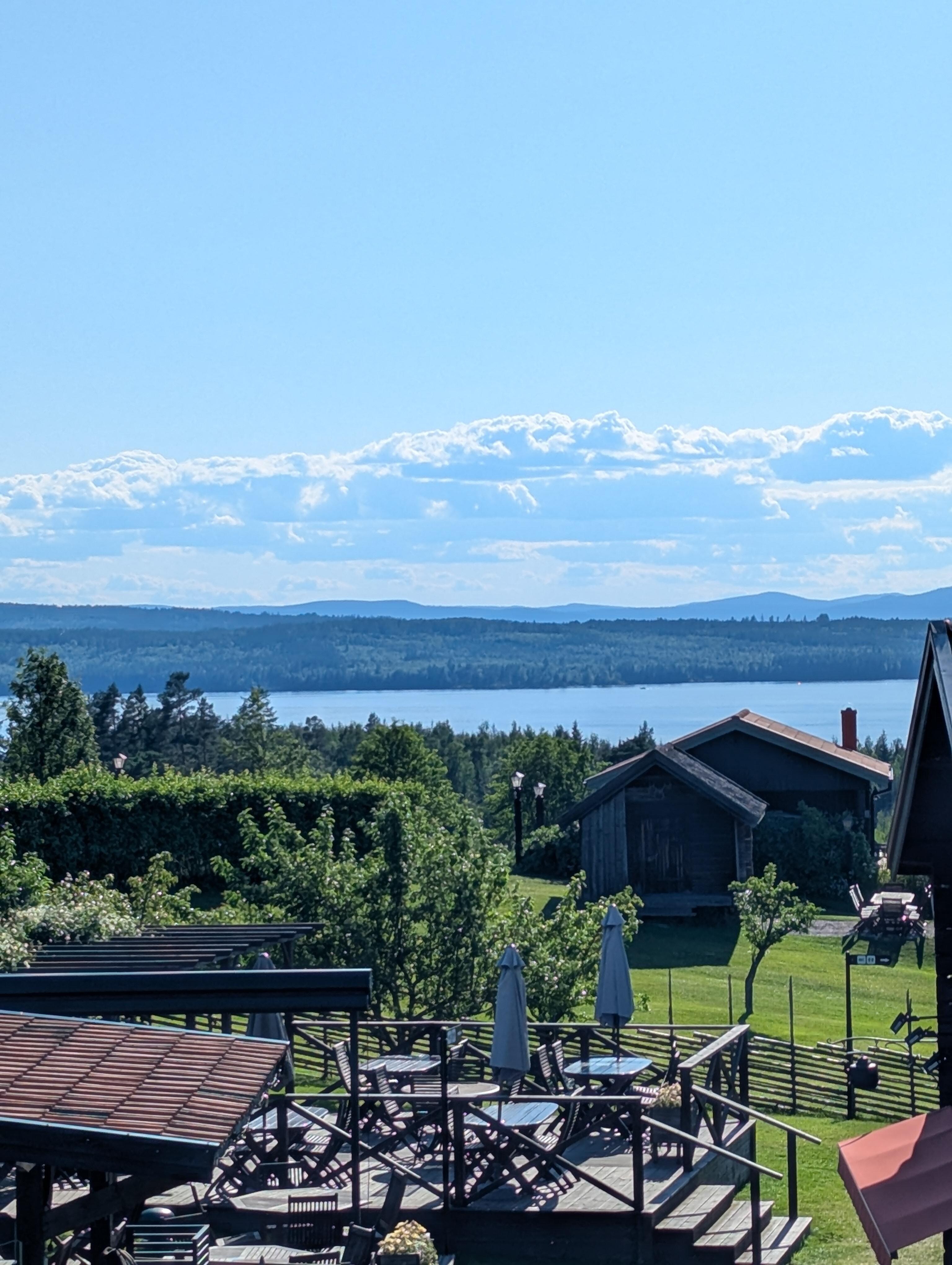 View from hotel. 