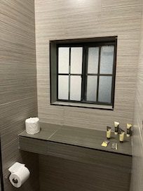 Shelf in bathroom