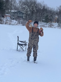 Ice Fishing on the lake
