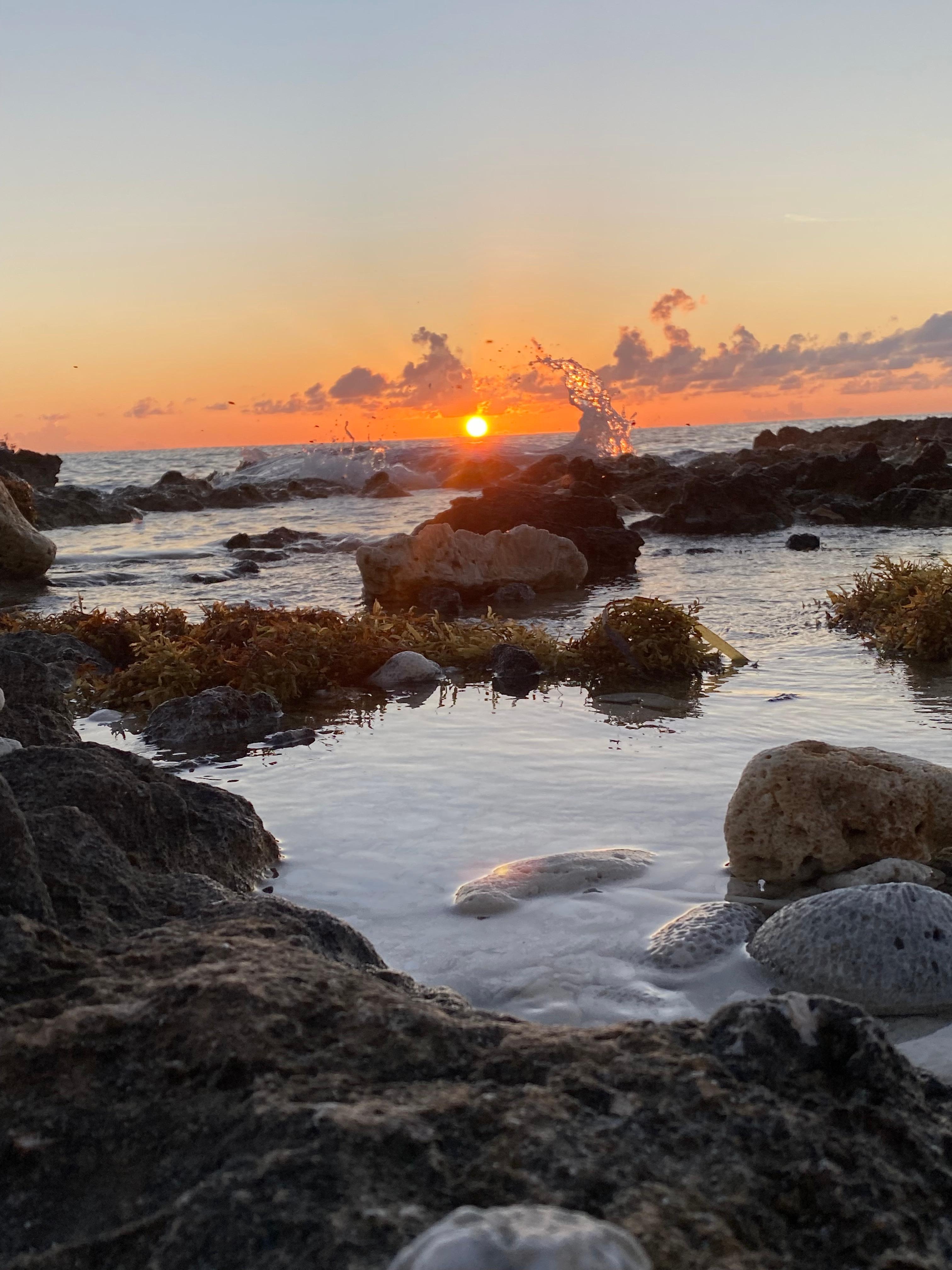 Sunset by the condo.