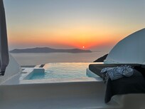 View from the pool in our suite.