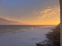 Sunset view from our balcony.