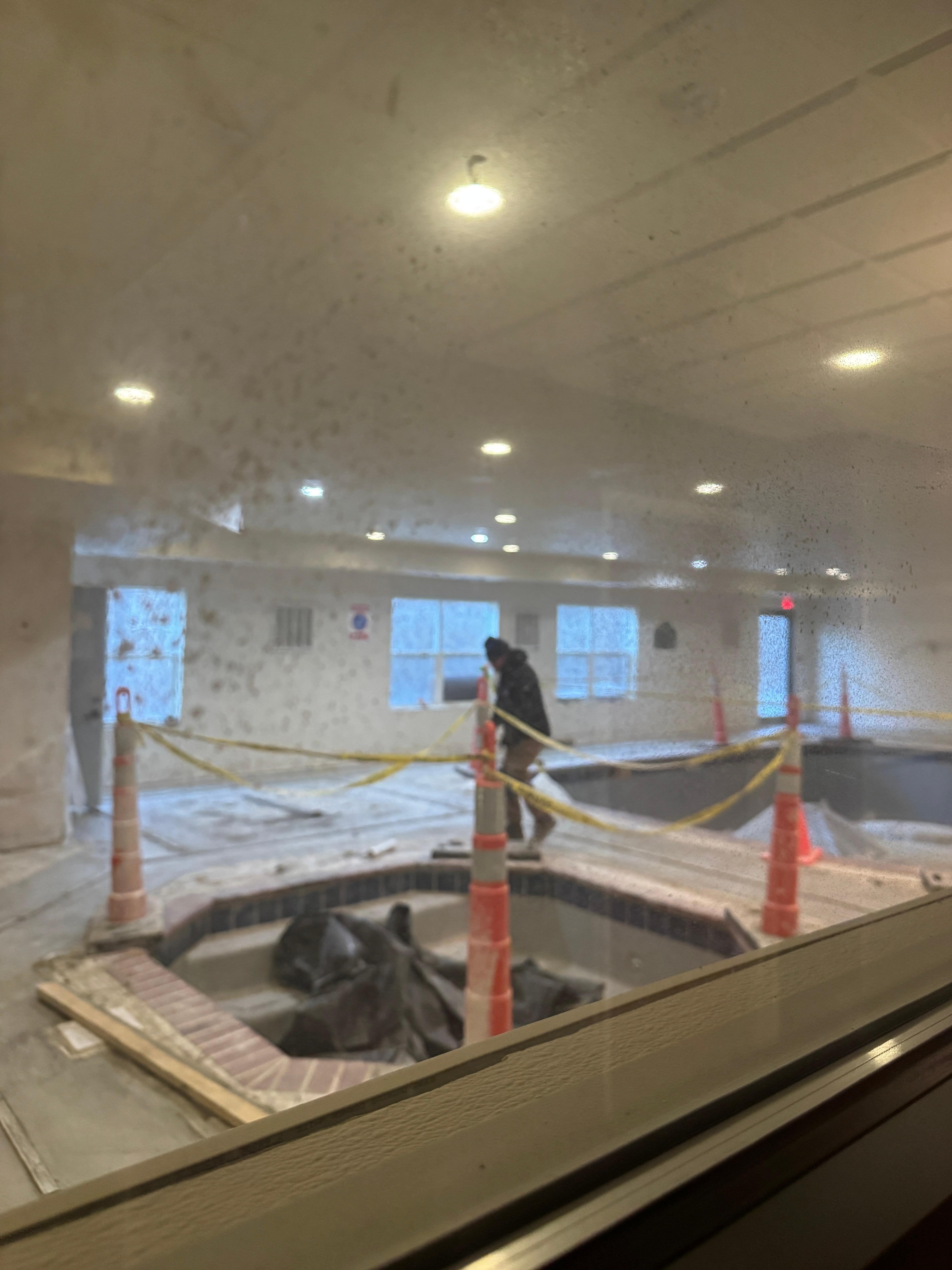 Sadly though, the pool and hot tub are under construction with an unknown completion date