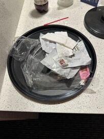 There was trash in the ice bucket