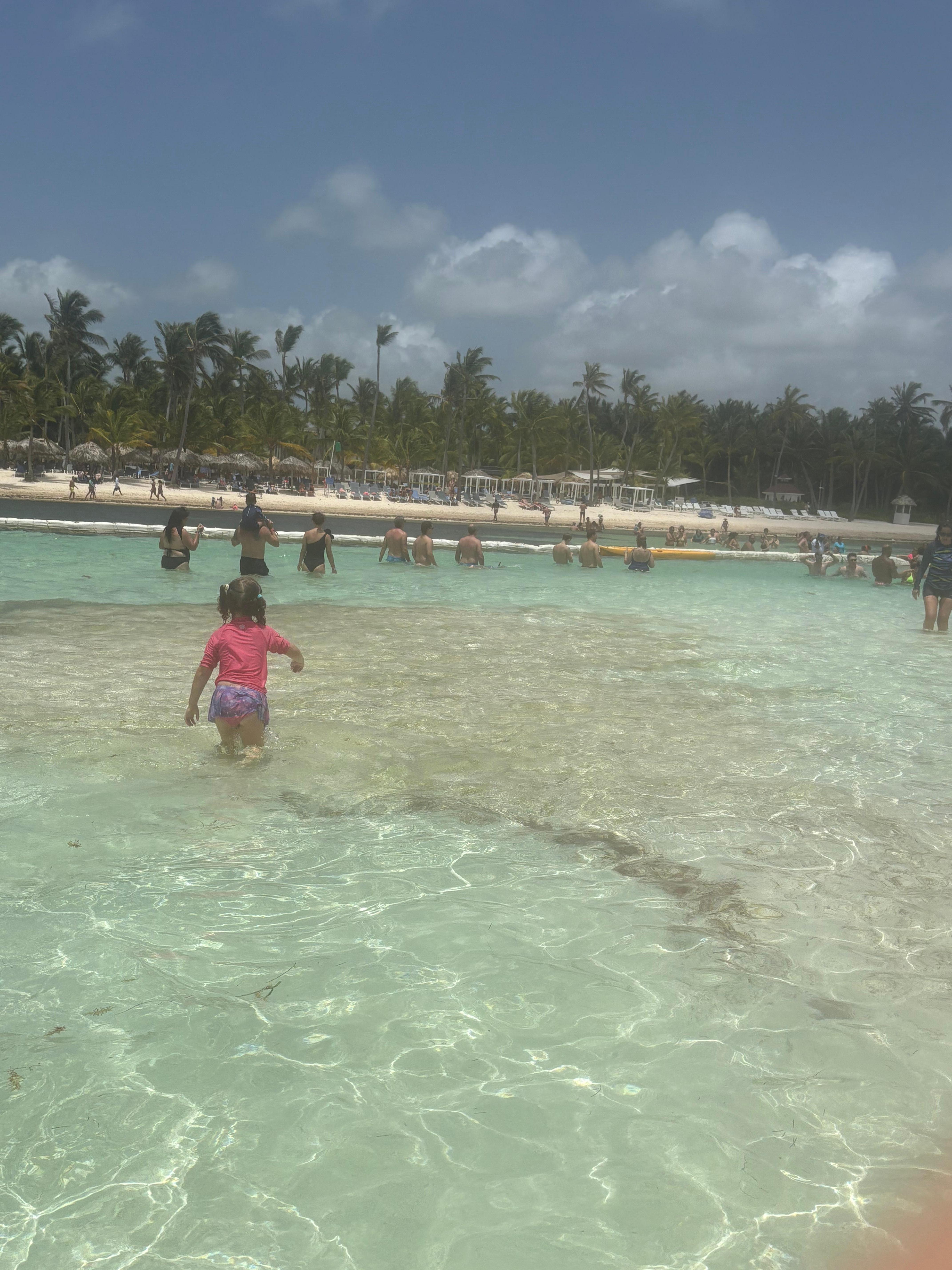 The water is so clear