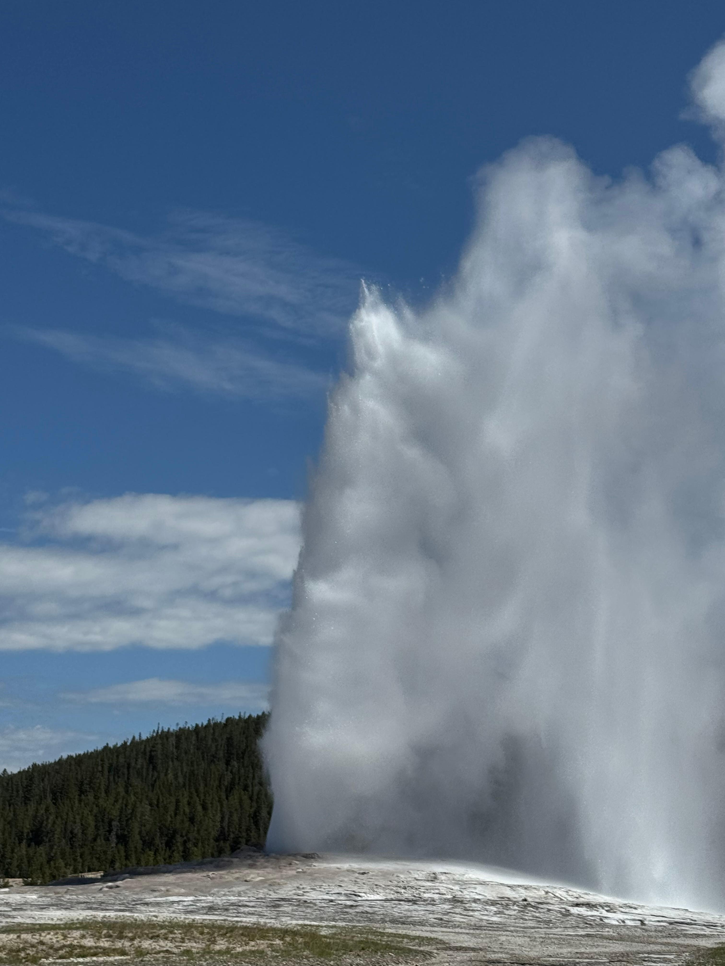 Old Faithful and many other geysers