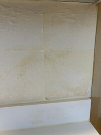 Nasty, yellowed stove backdrop
