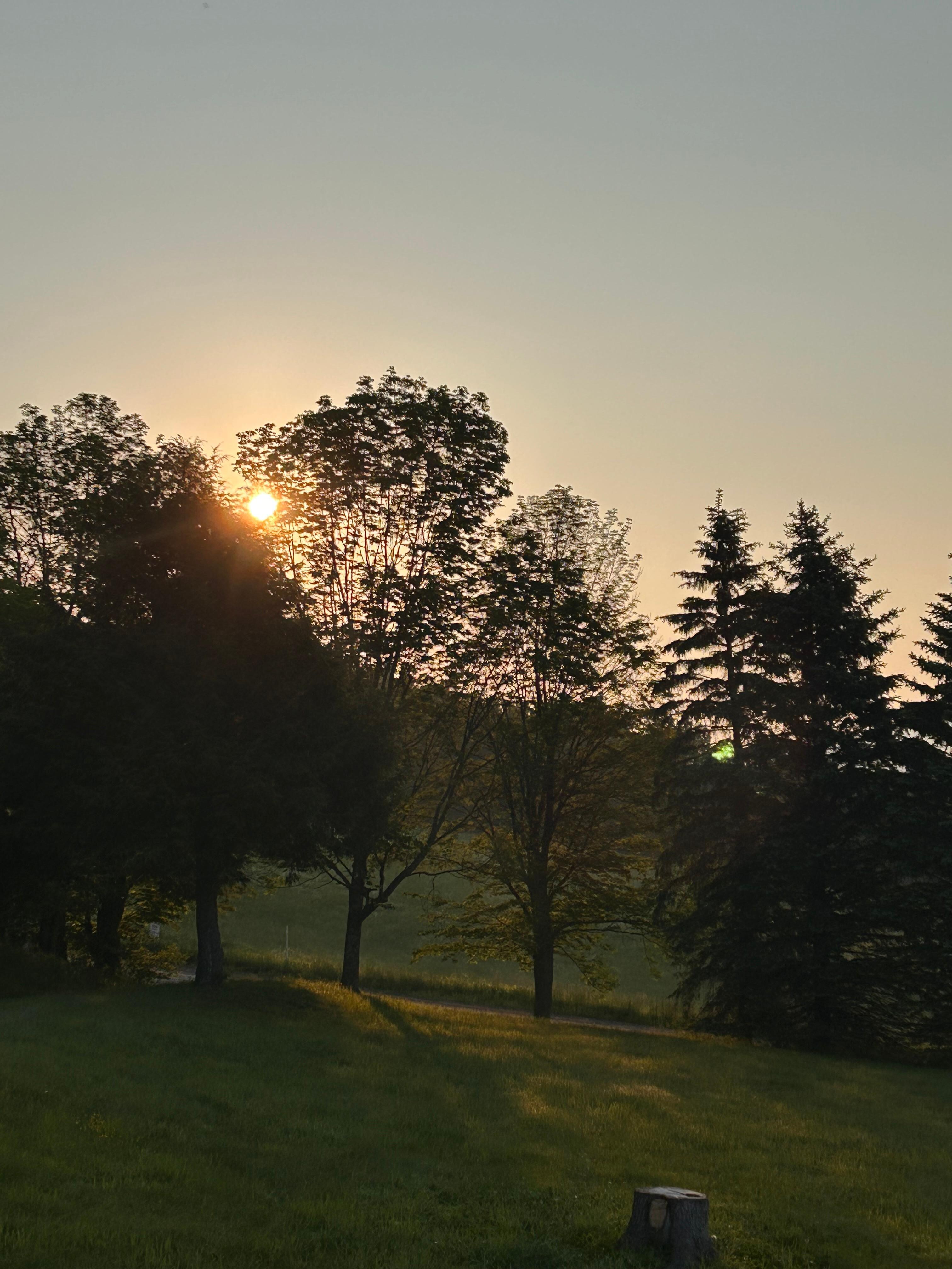 Sunrise at the chalet