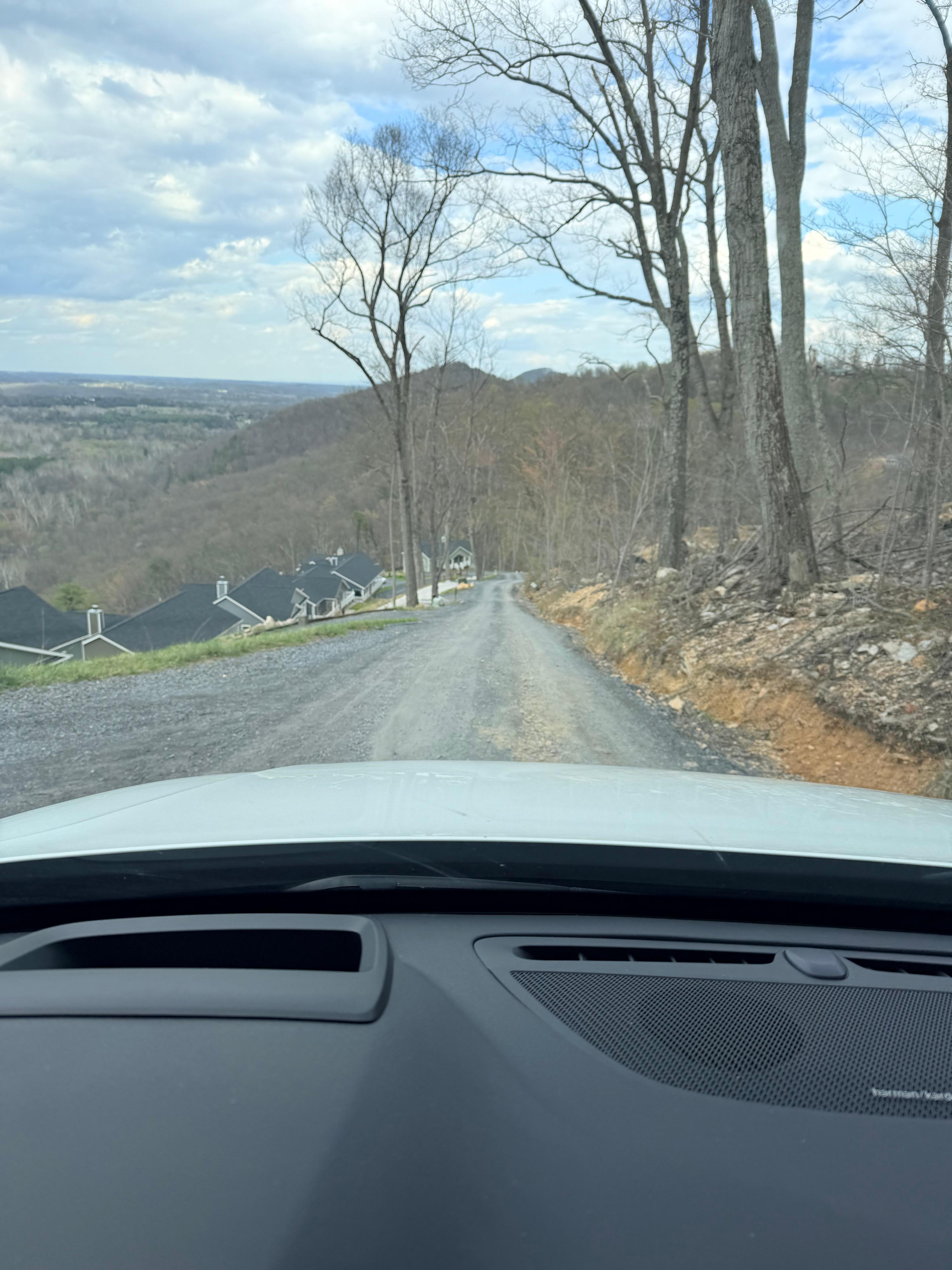 Road to house and driveway is VERY steep. 