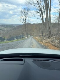 Road to house and driveway is VERY steep.