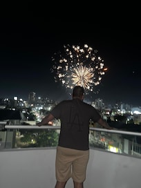 Lectura de Bando carnival , view from the hotel balcony
