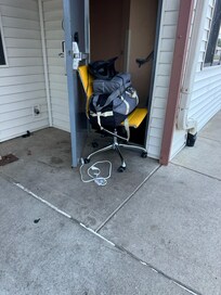 Used the yellow chair to carry my stuff-I had a back injury and this was super helpful.